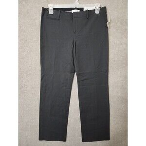 GAP True Straight Dress Pants Womens 12A Dark Gray Stretch NEW